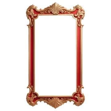 golden-red frame